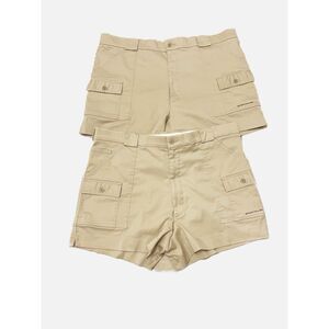 Lot Of 2 Sportif USA Men’s Cargo Boating/Hiking Khaki Tan Shorts Size 42